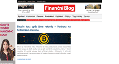 Desktop Screenshot of financniblog.cz
